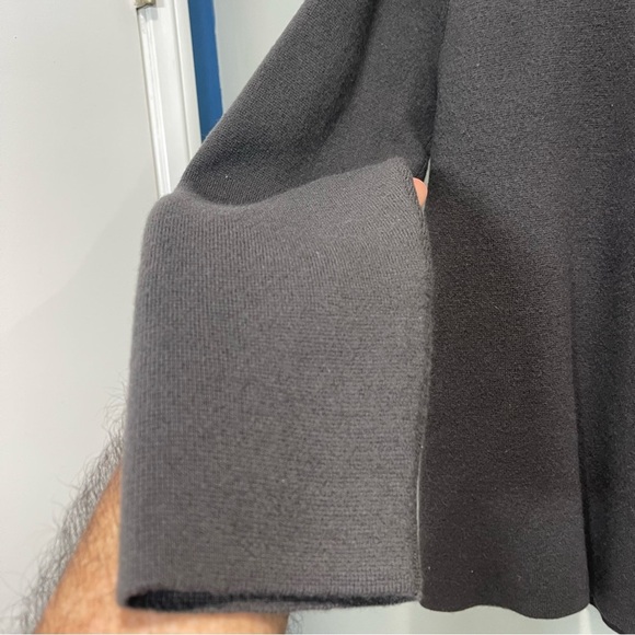 Banana Republic Merino Half Zip Sweater Dark Grey Men size Large - Picture 3 of 11